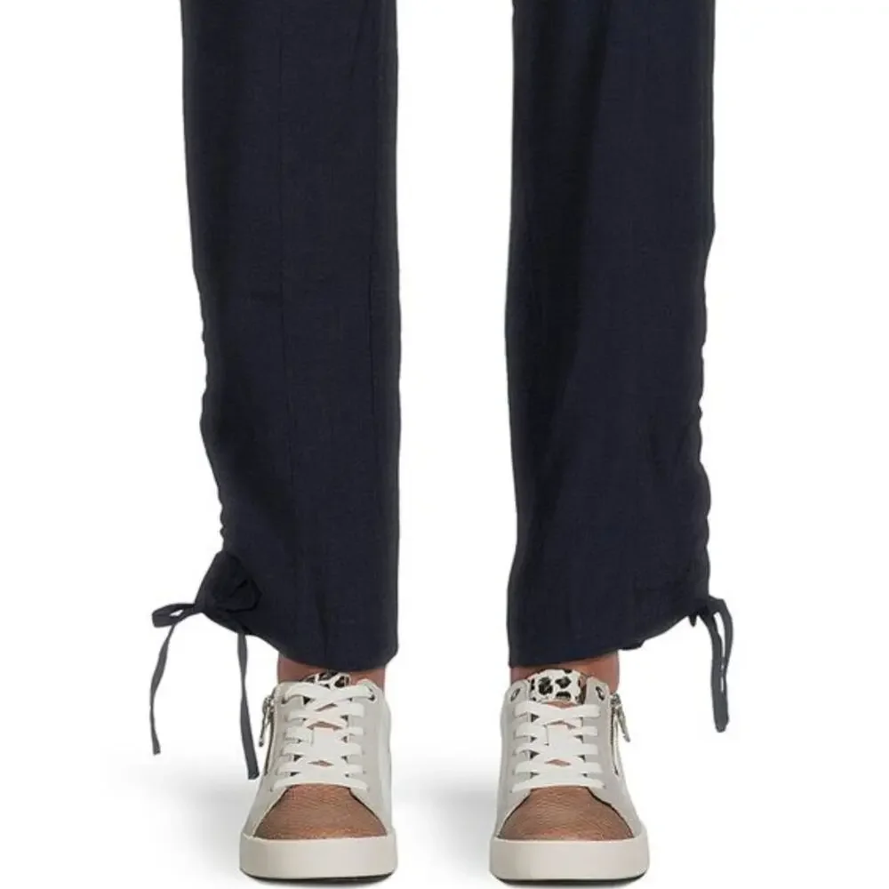 Elie Tahari Women's Belted Ankle Jumpsuit Blue Corporate Core Minimalist Size S - Picture 12 of 16